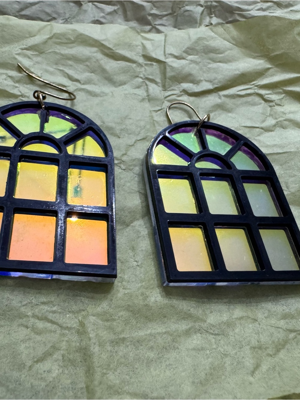 Gothic Window-Style Statement Earrings - Picture 13 of 13